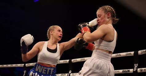 astrid wett weigh in|OnlyFans star Astrid Wett defeats Keeley in one round